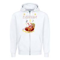 White cats for everybody cat christmas ugly christmas sweatshirt Zipper Hoodie - artisFamous