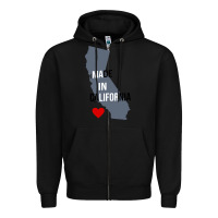 Black made in california Zipper Hoodie - artisFamous