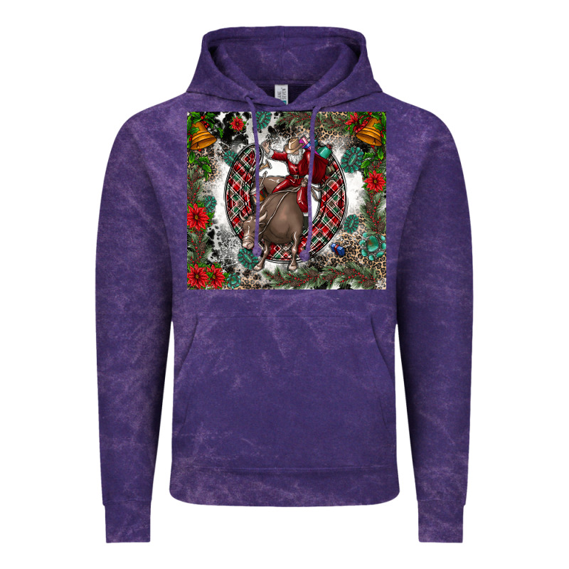 Rodeo Santa Vintage Hoodie by CowhideDigitalArt | Teevron