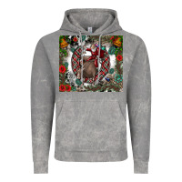 Cloud Rock Rodeo Santa Vintage Hoodie - CowhideDigitalArt