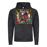 Vintage Black Rodeo Santa Vintage Hoodie - CowhideDigitalArt