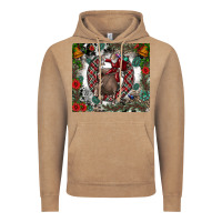 Vintage Coffee Rodeo Santa Vintage Hoodie - CowhideDigitalArt