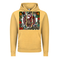 Vintage Mustard Rodeo Santa Vintage Hoodie - CowhideDigitalArt