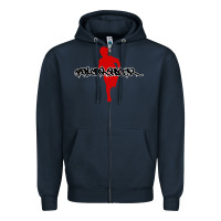 Navy box car racer Zipper Hoodie - artisFamous