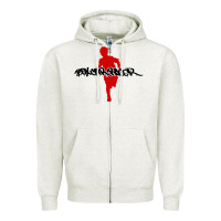 Oatmeal Heather box car racer Zipper Hoodie - artisFamous