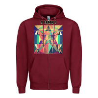 Burgundy todd rundgren album art Zipper Hoodie - artisFamous