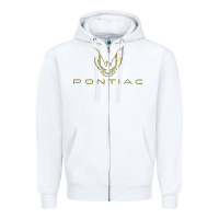 White trans am 18 Zipper Hoodie - artisFamous