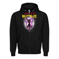 Black Your Worst Nightmare Zipper Hoodie - artisFamous