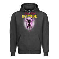Charcoal Heather Your Worst Nightmare Zipper Hoodie - artisFamous