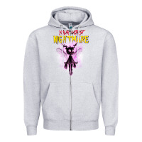 Heather Grey Your Worst Nightmare Zipper Hoodie - artisFamous