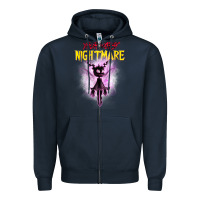Navy Your Worst Nightmare Zipper Hoodie - artisFamous