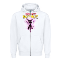 White Your Worst Nightmare Zipper Hoodie - artisFamous