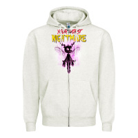 Oatmeal Heather Your Worst Nightmare Zipper Hoodie - artisFamous