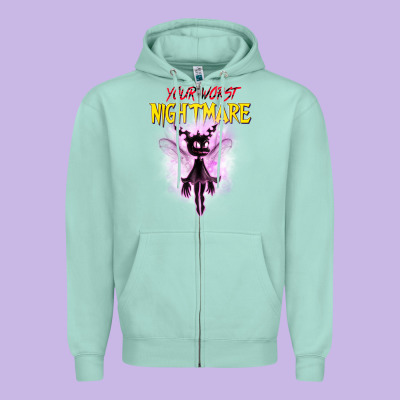 Your Worst Nightmare Zipper Hoodie Designed By Artisfamous