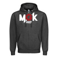 Charcoal Heather machine gun Zipper Hoodie - artisFamous