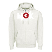 Oatmeal Heather machine gun Zipper Hoodie - artisFamous