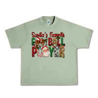 Oil Green Santa's Favorite Football Player For Christmas Urban Heavy Tee - FaDigitalArtStudio