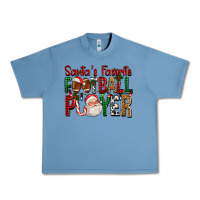 Pebble Blue Santa's Favorite Football Player For Christmas Urban Heavy Tee - FaDigitalArtStudio