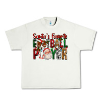 Pistachio Santa's Favorite Football Player For Christmas Urban Heavy Tee - FaDigitalArtStudio