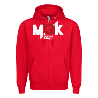 Red machine gun Zipper Hoodie - artisFamous