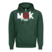 Sports Green machine gun Zipper Hoodie - artisFamous