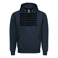 Navy soundbwoy Zipper Hoodie - artisFamous