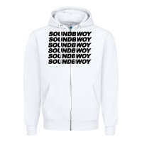 White soundbwoy Zipper Hoodie - artisFamous