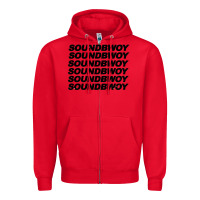 Red soundbwoy Zipper Hoodie - artisFamous