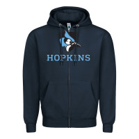 Navy phone case john hopkins blue bird Zipper Hoodie - artisFamous