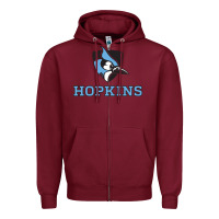 Burgundy phone case john hopkins blue bird Zipper Hoodie - artisFamous