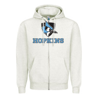 Oatmeal Heather phone case john hopkins blue bird Zipper Hoodie - artisFamous