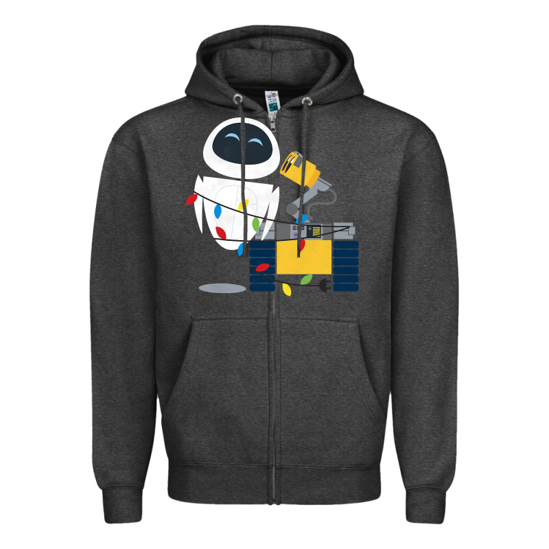 Wall E Eve Christmas Light Wrap Graphic T Shirt Zipper Hoodie by artisFamous | Teevron