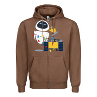 Chestnut wall e eve christmas light wrap graphic t shirt Zipper Hoodie - artisFamous