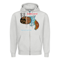 Dove Grey Double Barrel Zipper Hoodie - artisFamous