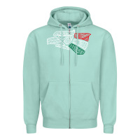 Seafoam mexico flag Zipper Hoodie - artisFamous