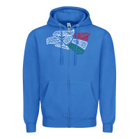 True Royal mexico flag Zipper Hoodie - artisFamous