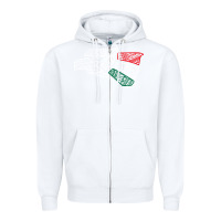 White mexico flag Zipper Hoodie - artisFamous