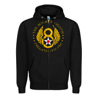 Black mighty eighth   8th air force Zipper Hoodie - artisFamous