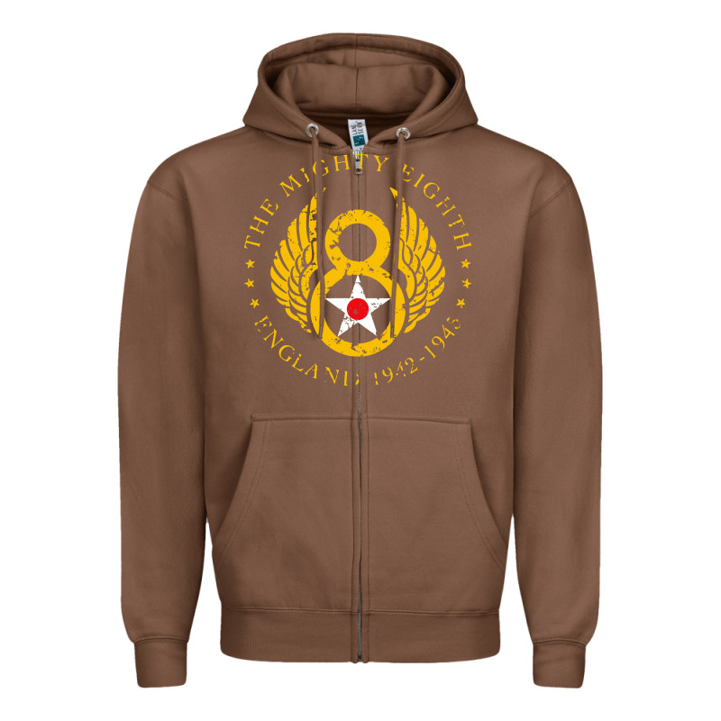 Mighty Eighth   8th Air Force Zipper Hoodie by artisFamous | Teevron