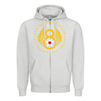 Dove Grey mighty eighth   8th air force Zipper Hoodie - artisFamous