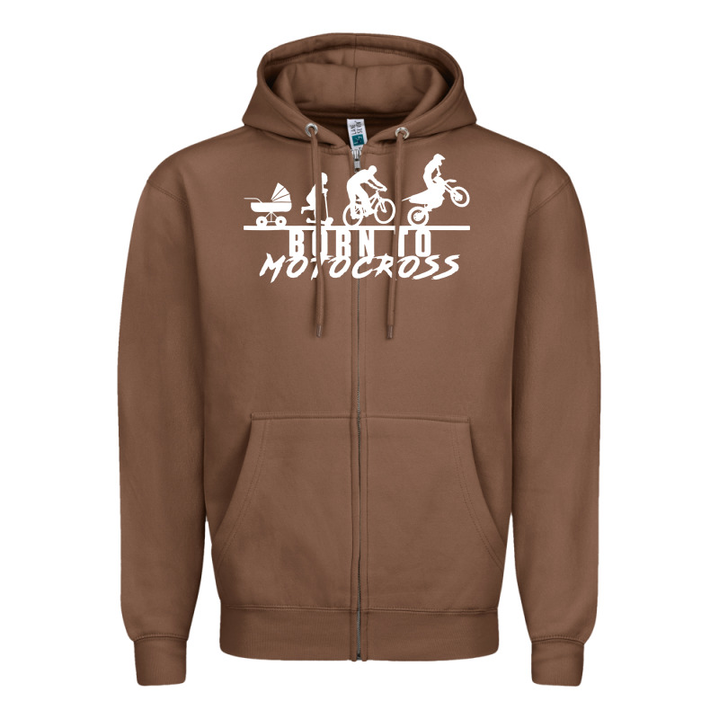 Motocross Motocicleta Evolución Offroad Zipper Hoodie by artisFamous | Teevron