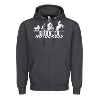 Smoke motocross motocicleta evolución offroad Zipper Hoodie - artisFamous