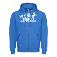 True Royal motocross motocicleta evolución offroad Zipper Hoodie - artisFamous