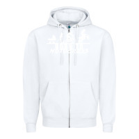 White motocross motocicleta evolución offroad Zipper Hoodie - artisFamous