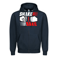 Navy shake and bake tees Zipper Hoodie - artisFamous