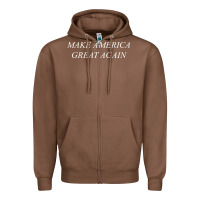 Chestnut make america great again Zipper Hoodie - artisFamous
