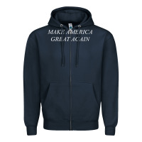 Navy make america great again Zipper Hoodie - artisFamous