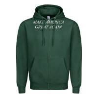 Sports Green make america great again Zipper Hoodie - artisFamous