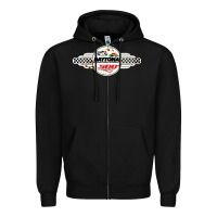 Black daytona speedway Zipper Hoodie - artisFamous