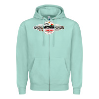 Seafoam daytona speedway Zipper Hoodie - artisFamous